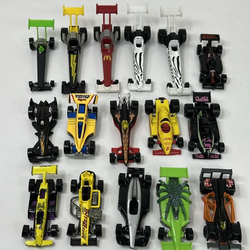 Hot Wheels Matchbox Dragster Formula 1 Indy Race Cars Lot RAD